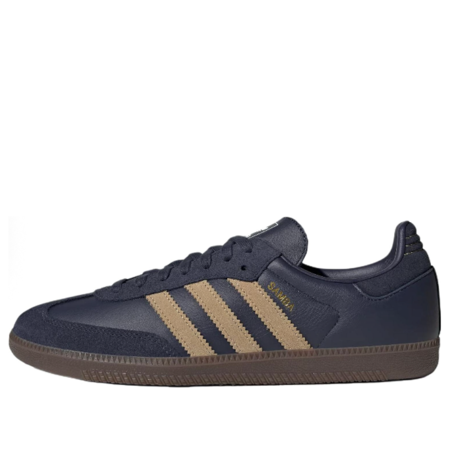 adidas Samba 'Shadow Navy Golden Beige Gum' JR0894