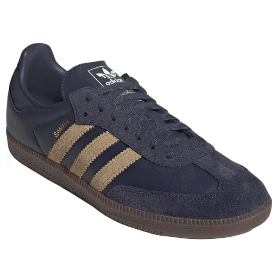 adidas Samba 'Shadow Navy Golden Beige Gum' JR0894 - Image 2