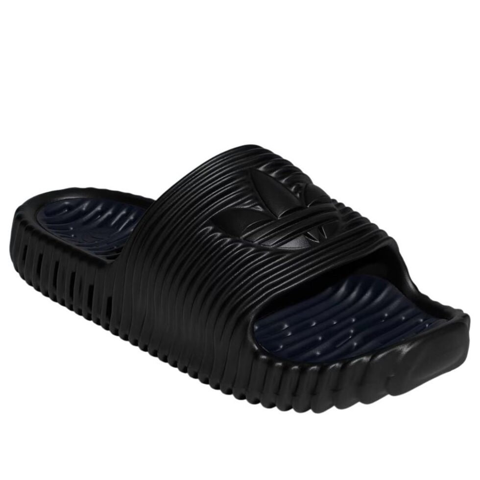 adidas Adilette 25 Slides 'Black Carbon' JR3613 - Image 4
