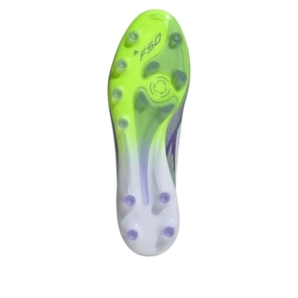 adidas F50 Elite Laceless AG 'Purple Rush Cloud White Lucid Lemon' JR5364 - Image 3