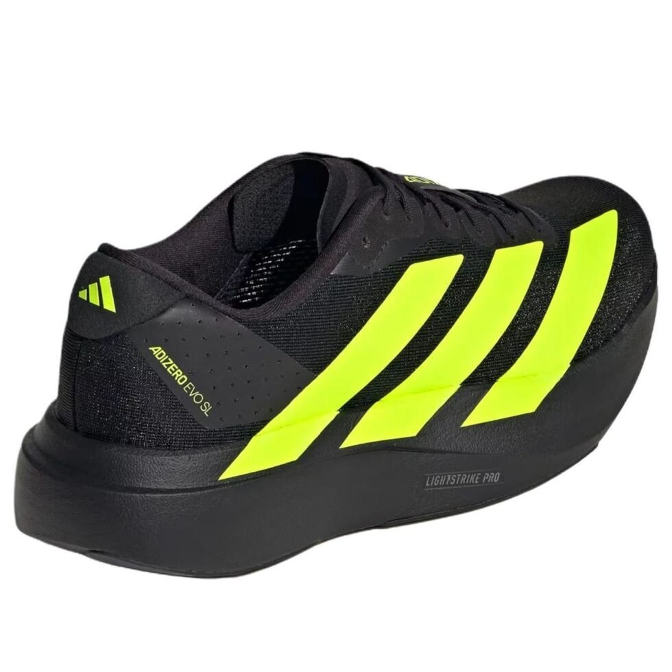 (WMNS) adidas Adizero EVO SL 'Core Black Lucid Lemon' JR5842 - Image 6