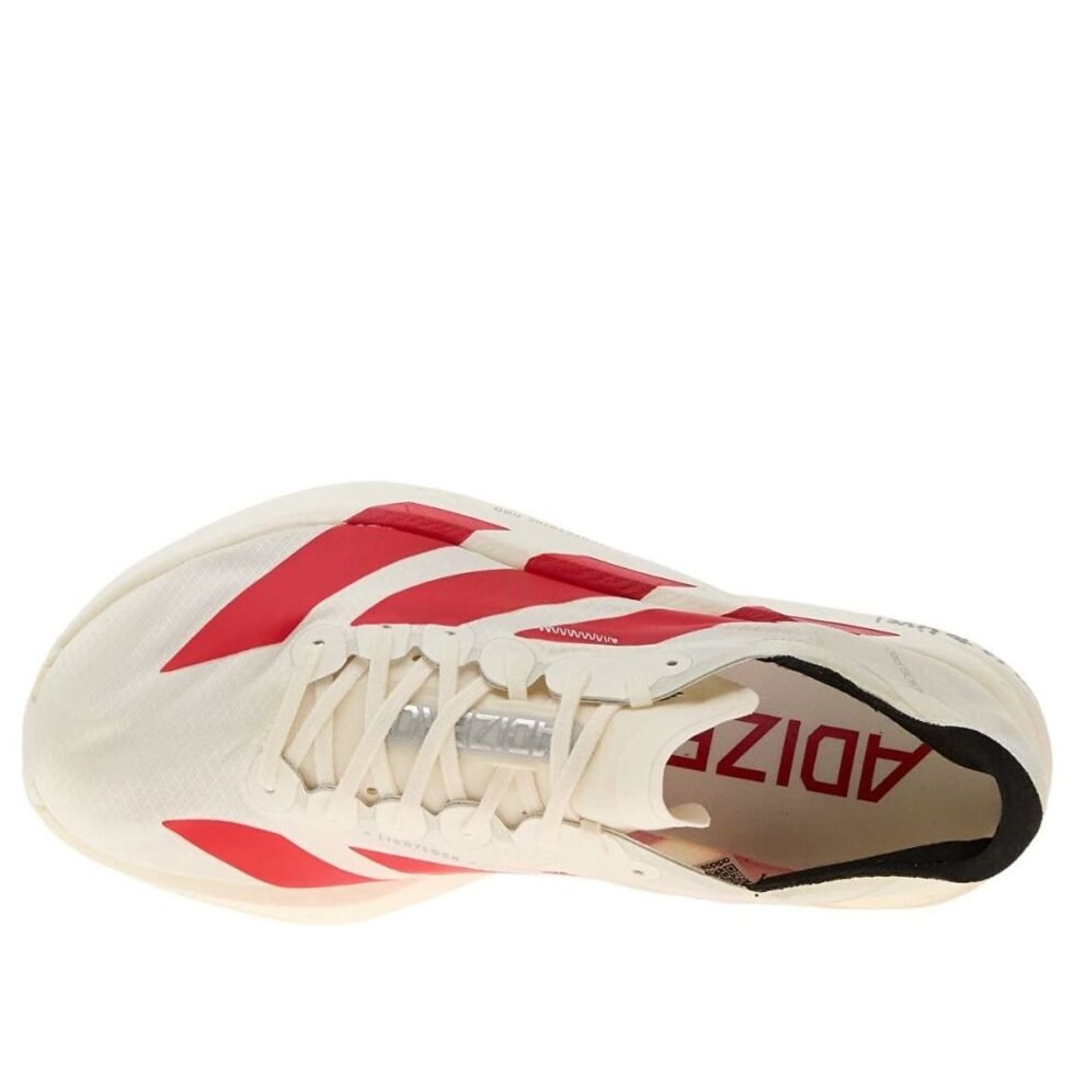(WMNS) adidas Adizero Adios Pro 4 'White Better Scarlet Black' JR6350 - Image 4
