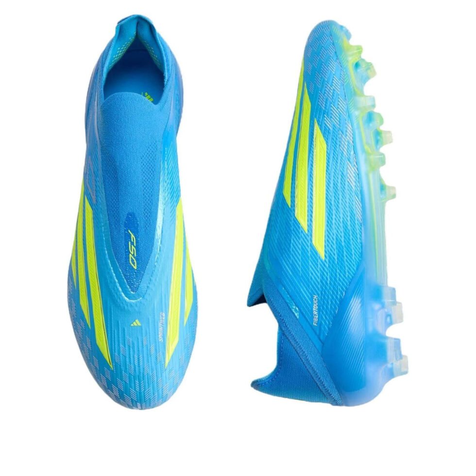adidas F50 Elite Laceless FG 'Lucid Ray Blue' JR6461 - Image 4