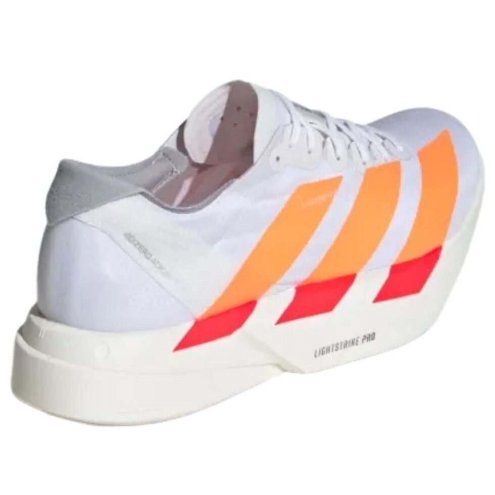 adidas Adizero Adios Pro 4 'White Lucid Orange' JR7088 - Image 5