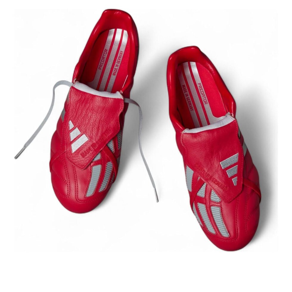 adidas Predator Mania FG 'Vivid Red Silver Metallic' JR7798 - Image 3