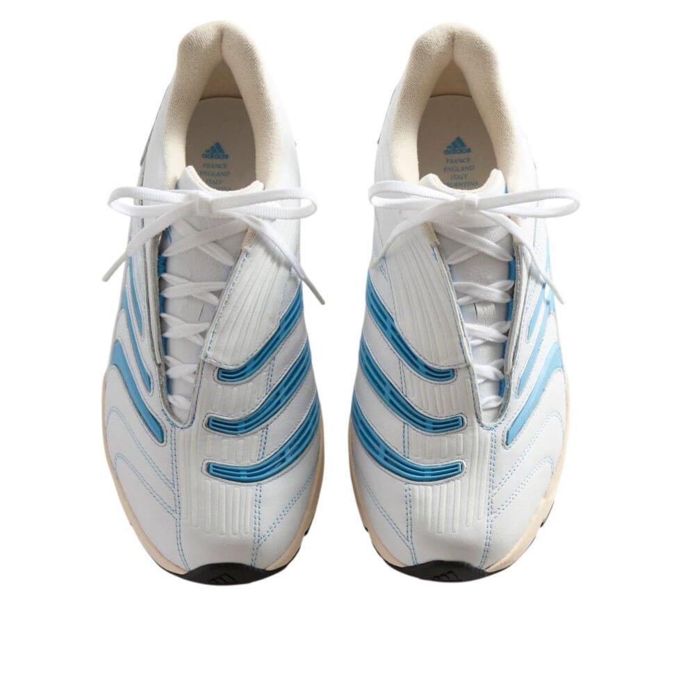 adidas x Kith Predator Megaride 'White Blue' JR9208 - Image 3