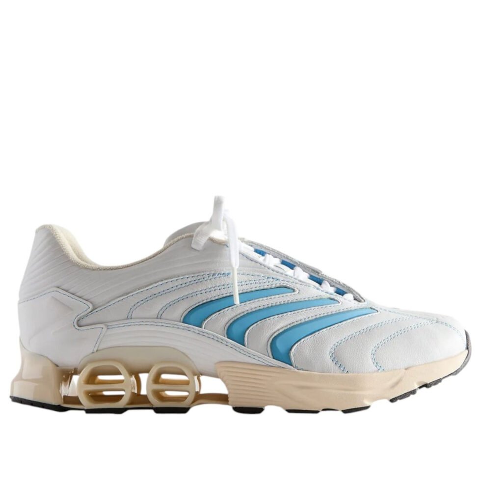 adidas x Kith Predator Megaride 'White Blue' JR9208 - Image 6