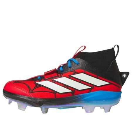 adidas x Marvel x Spider-Man adiZero Edge+ TPU Baseball Cleats 'Burgundy' JS0150