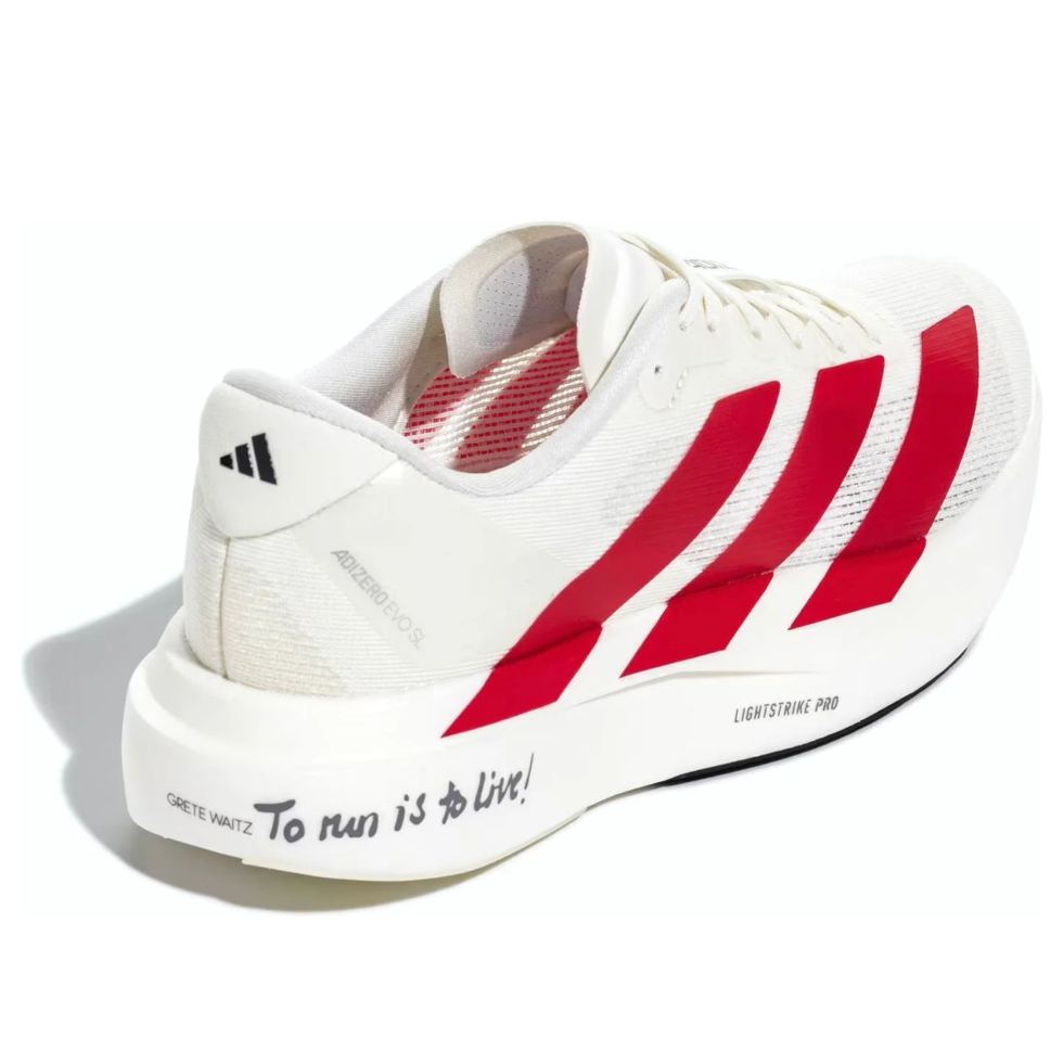 (WMNS) adidas Adizero EVO SL 'Off White Better Scarlet Core Black' JS1183 - Image 5
