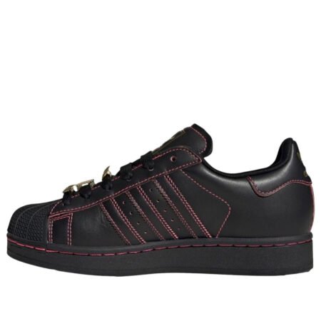 adidas Superstar 'Core Black Gold Red' JS1380