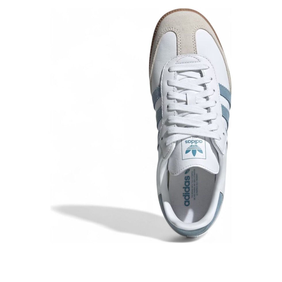 (WMNS) adidas Samba OG 'Cloud White Ash Blue' JS1391 - Image 5