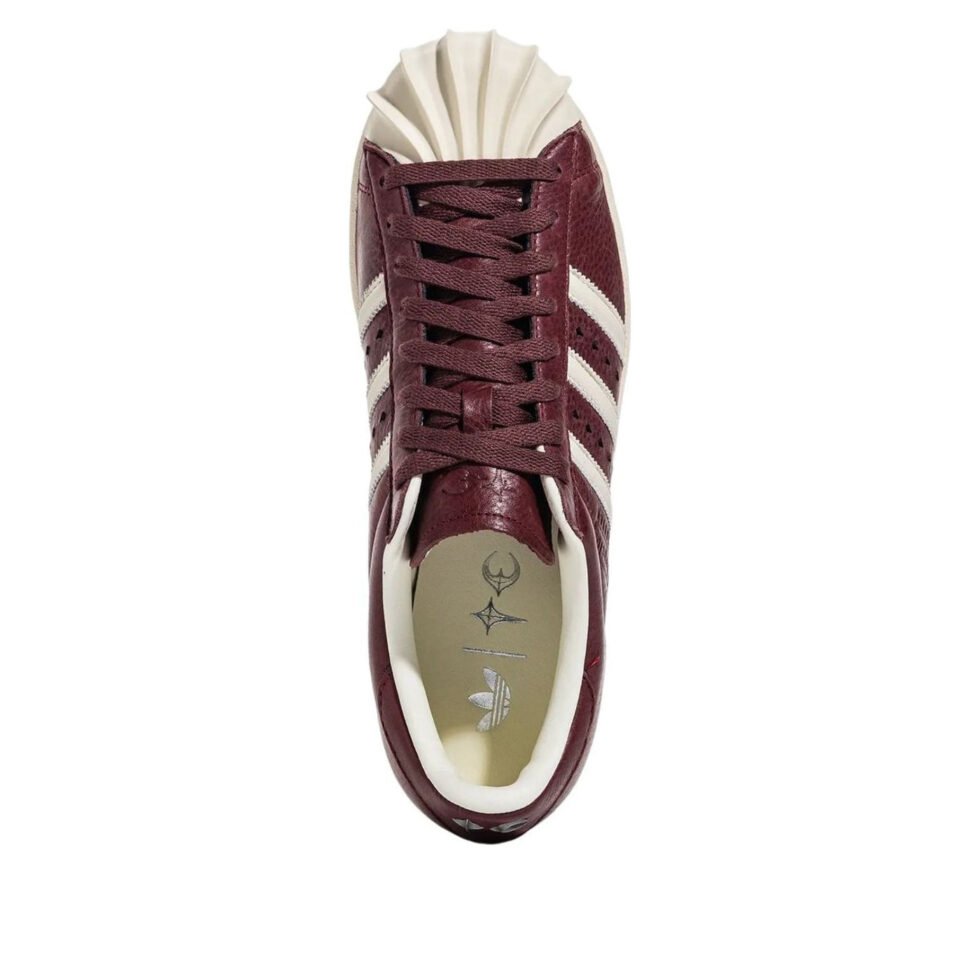 adidas x Thug Club Superstar Vintage 'Burgundy' JS1908 - Image 3
