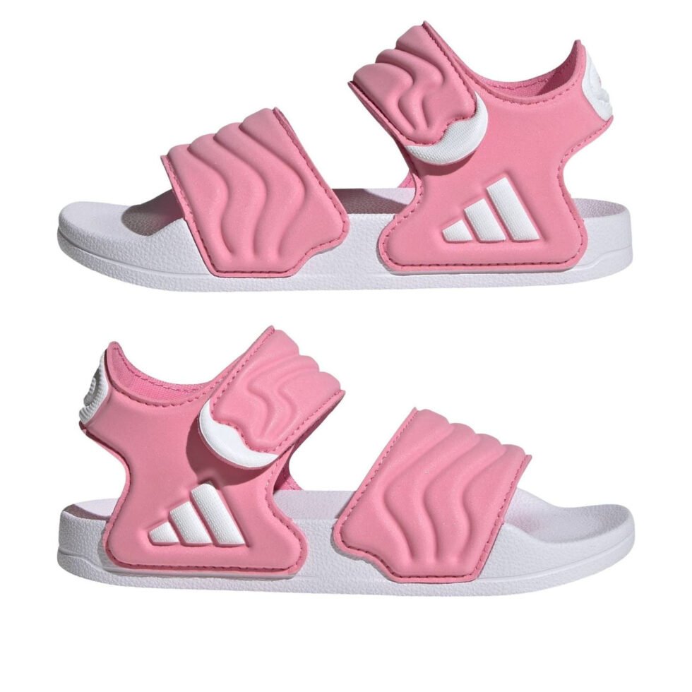(GS) adidas Adilette Sandal 2 Kids 'Bliss Pink Cloud White Bliss Pink' JS2518 - Image 7