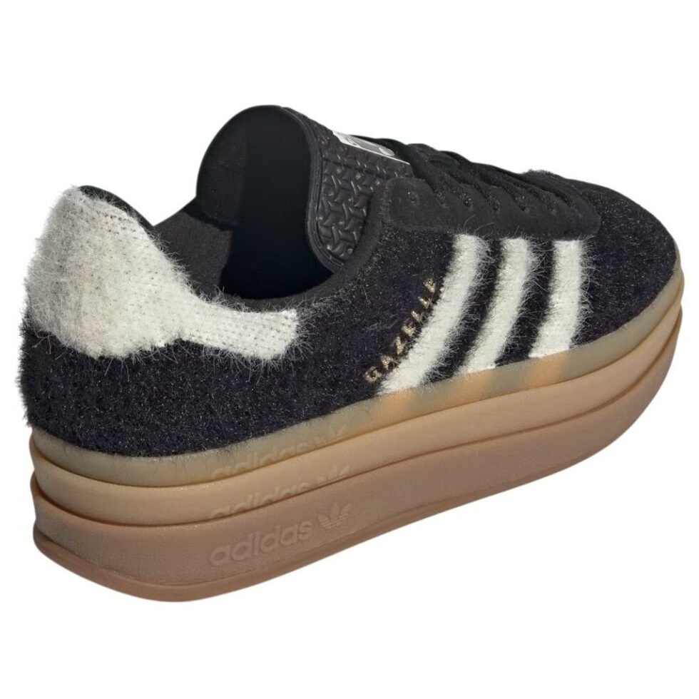 (WMNS) adidas Gazelle Bold 'Black Cream White' JS3907 - Image 5