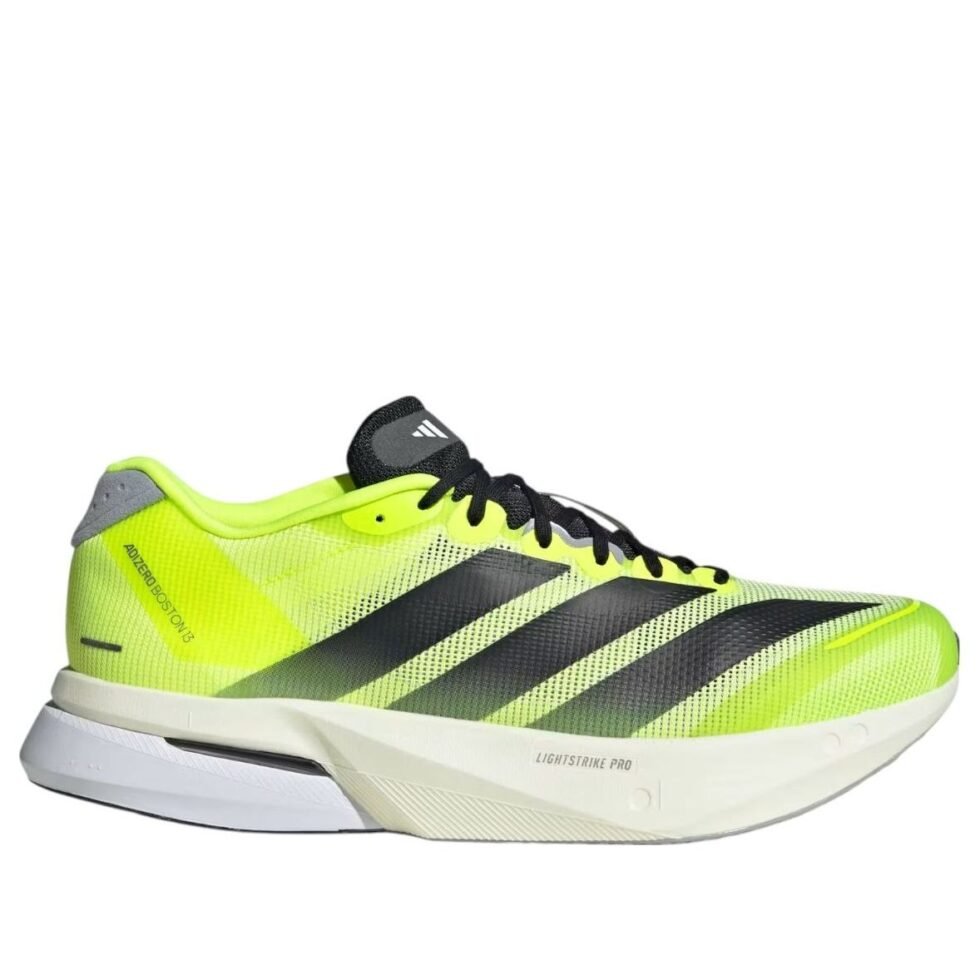 adidas Adizero Boston 13 'Lucid Lemon Black' JS4933 - Image 2