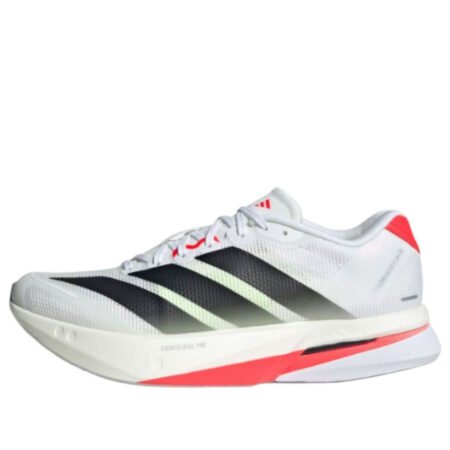 (WMNS) adidas AdiZero Boston 13 'White Black Lucid Red' JS4934
