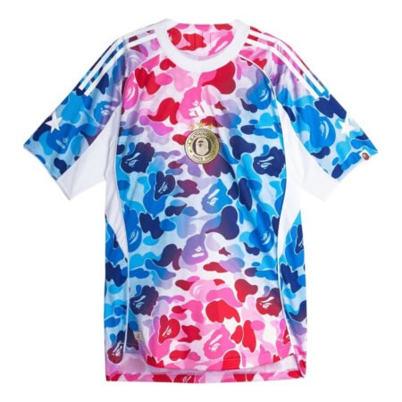adidas x BAPE FB Slim-Fit Jersey Asia Sizing 'Shock Blue Pink' KA0040