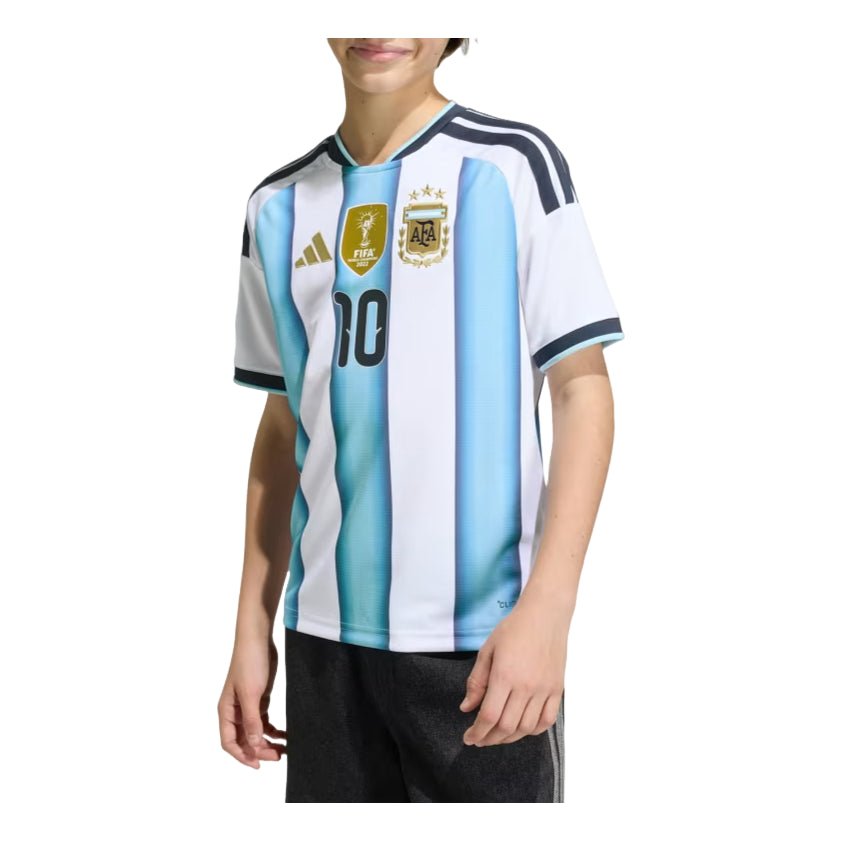 (GS) adidas Lionel Messi Argentina 26 Home Jersey Asia Sizing 'White Icey Blue Light Blue' KA8115