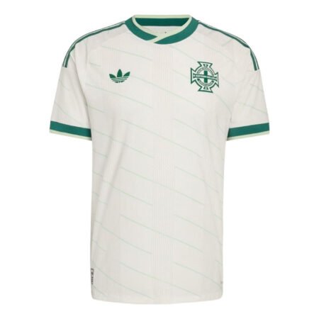 adidas Northern Ireland 2026 Away Authentic Jersey Asia Sizing 'Cloud White Tech Forest' KC2980