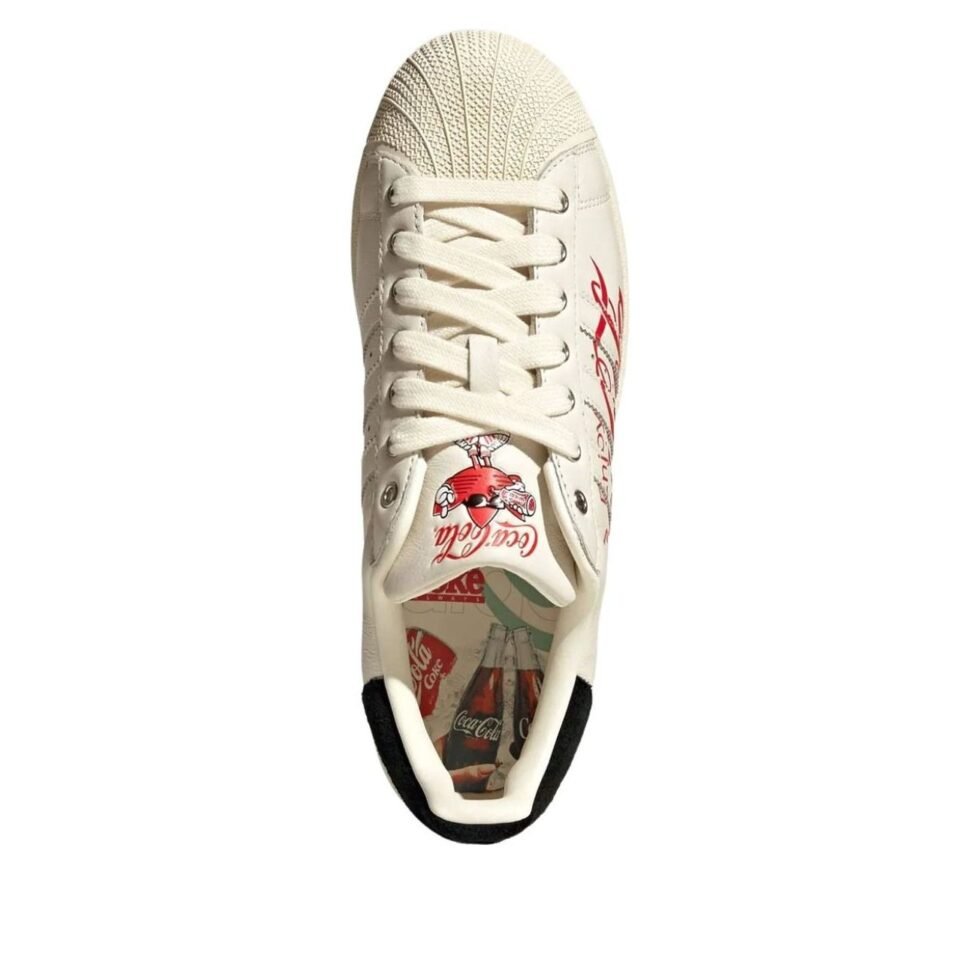 adidas x Coca-Cola Superstar II 'White Red' KH6892 - Image 4