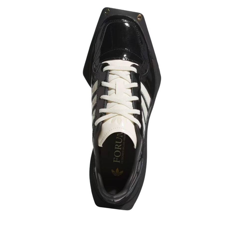 (WMNS) adidas Forum Cubism 'Black Cream White Gold' KI8452 - Image 2