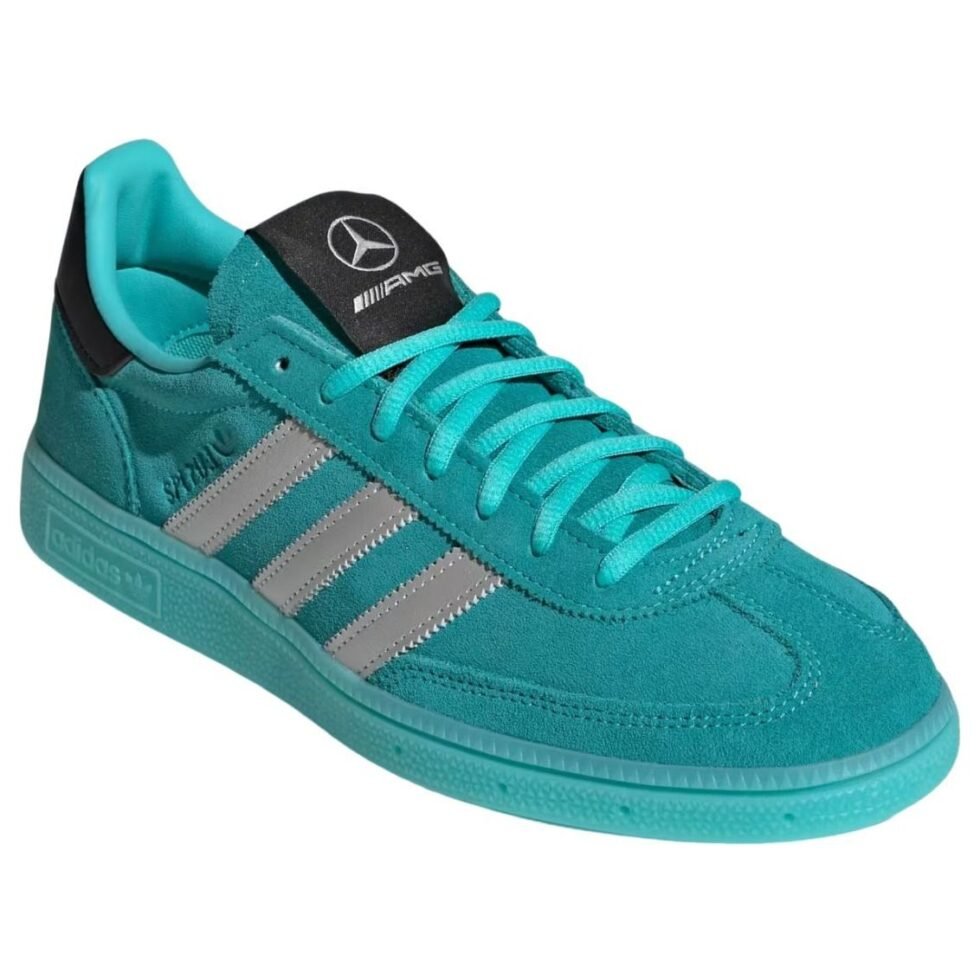 adidas Handball Spezial Mercedes 'Semi Mint Rush Silver'  KJ1186 - Image 4