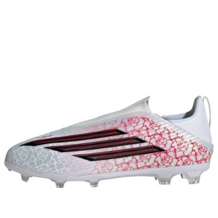(GS) adidas F50 League Laceless FG 'White Black Lucid Red' KJ3780