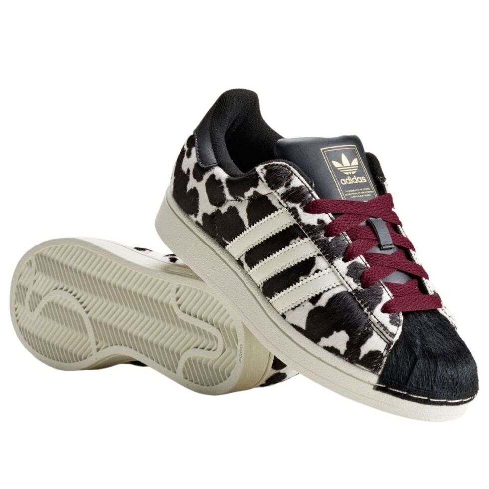 (WMNS) adidas Superstar 'Cow Print' KJ4647 - Image 2