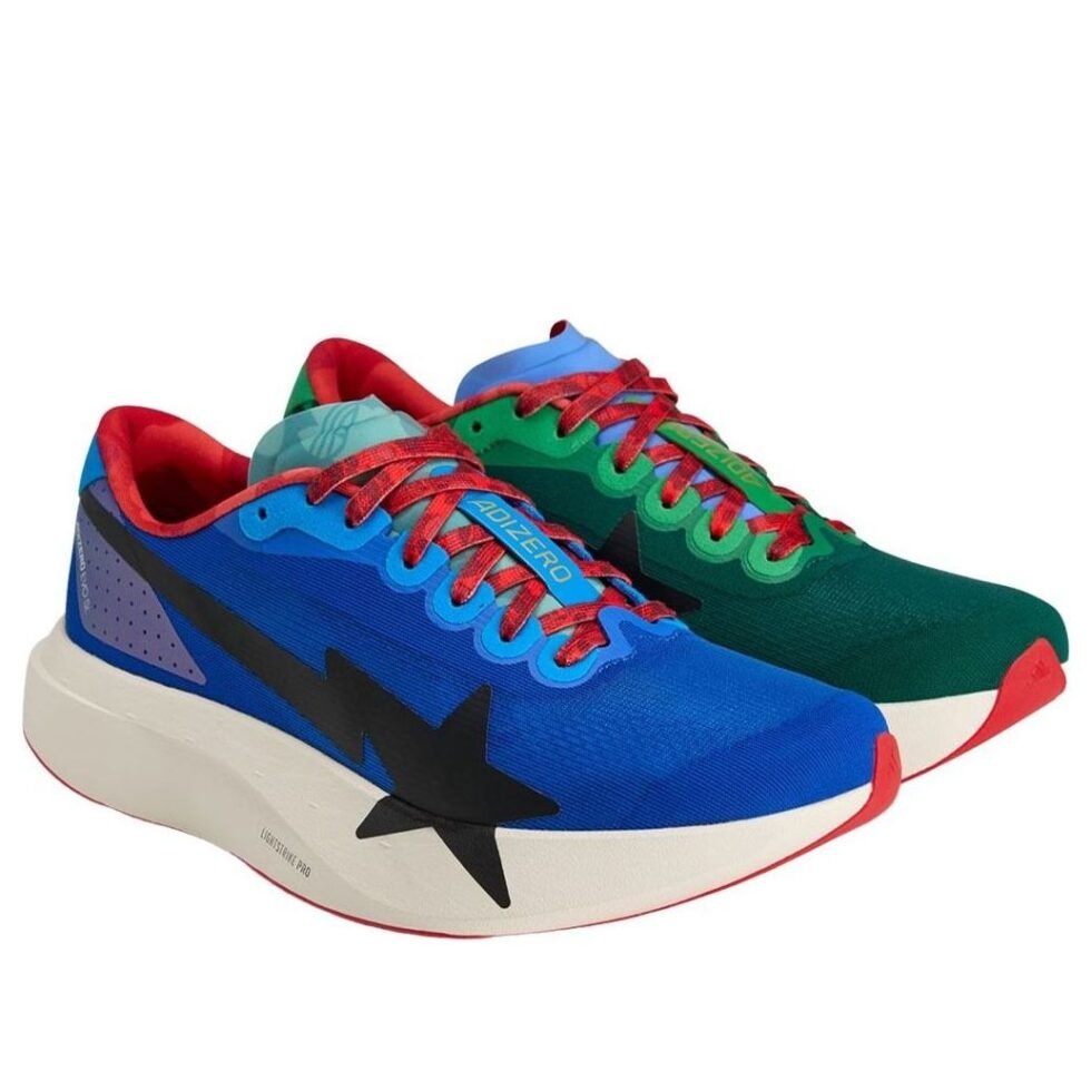 adidas Adizero Evo SL Bape Bape 'Green Multi' KJ5749 - Image 4