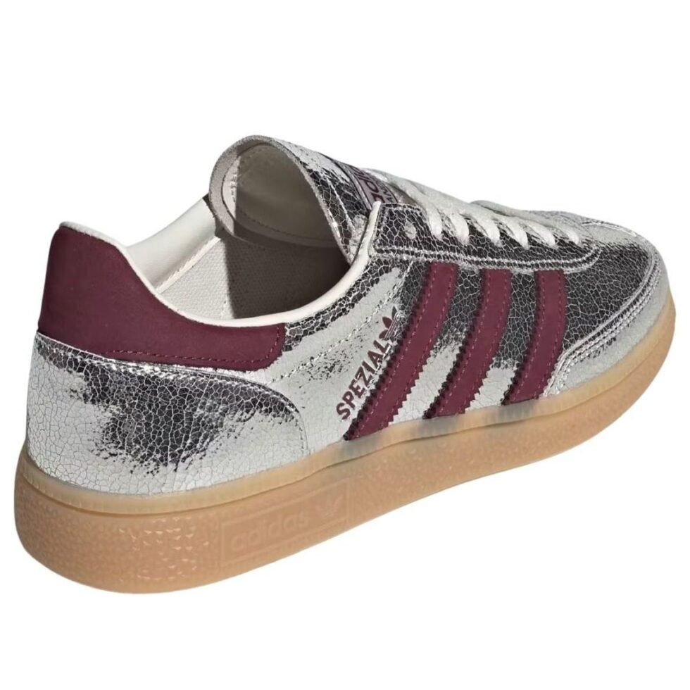 (WMNS) adidas Handball Spezial LT 'Silver Metallic Maroon' KK4447 - Image 5