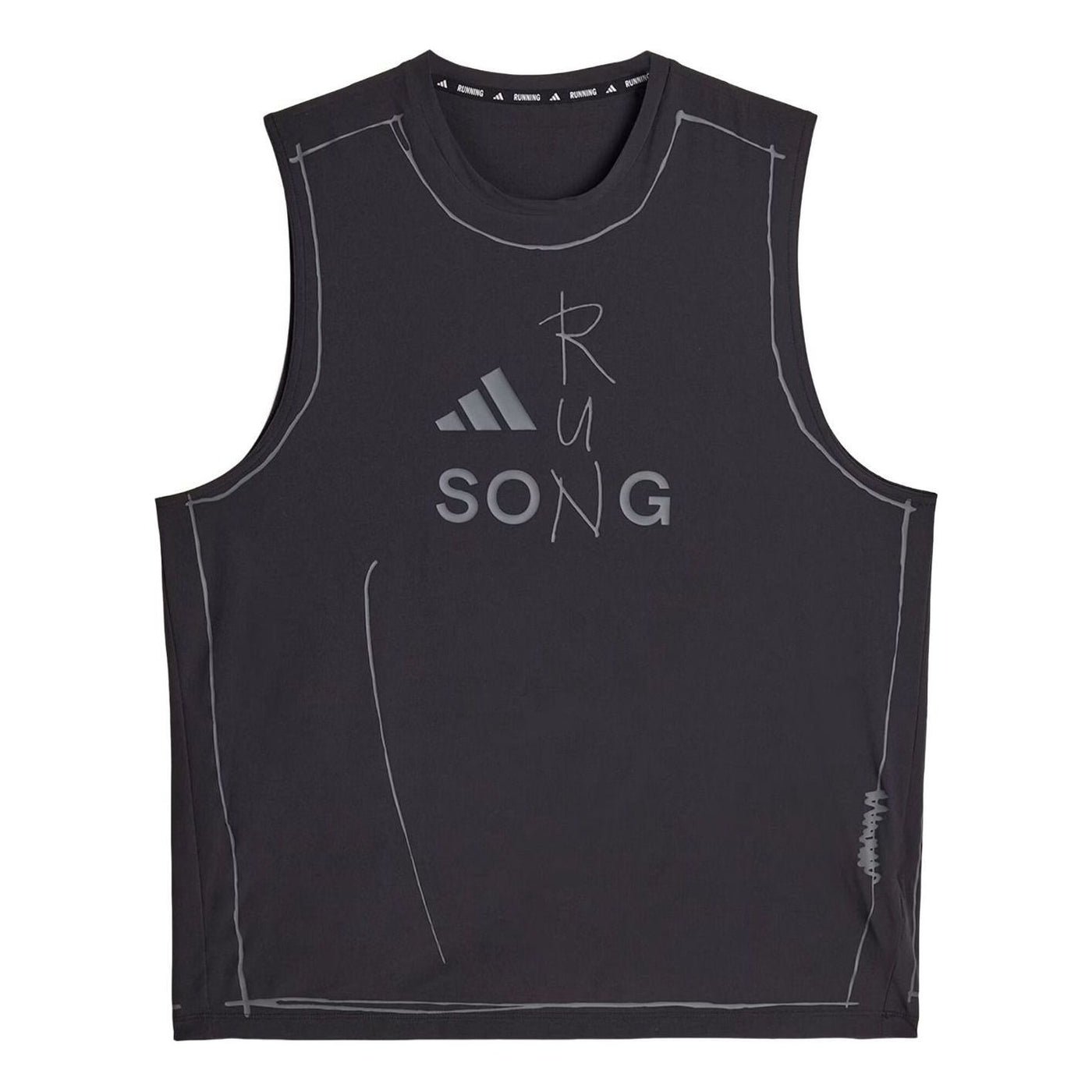 adidas x SFTM adi365 Running Tank Top 'Black' KT0774