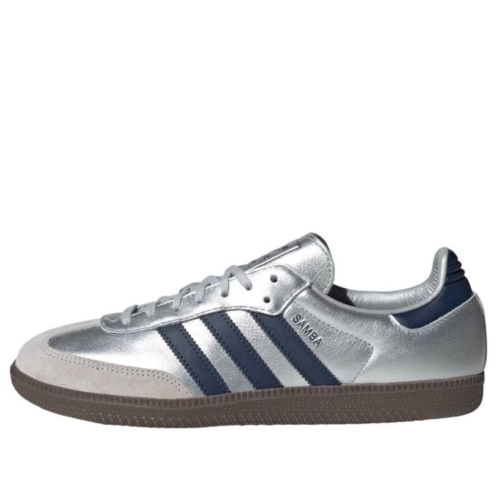 adidas Samba OG 'Matte Silver Night Indigo Gum' LA2685