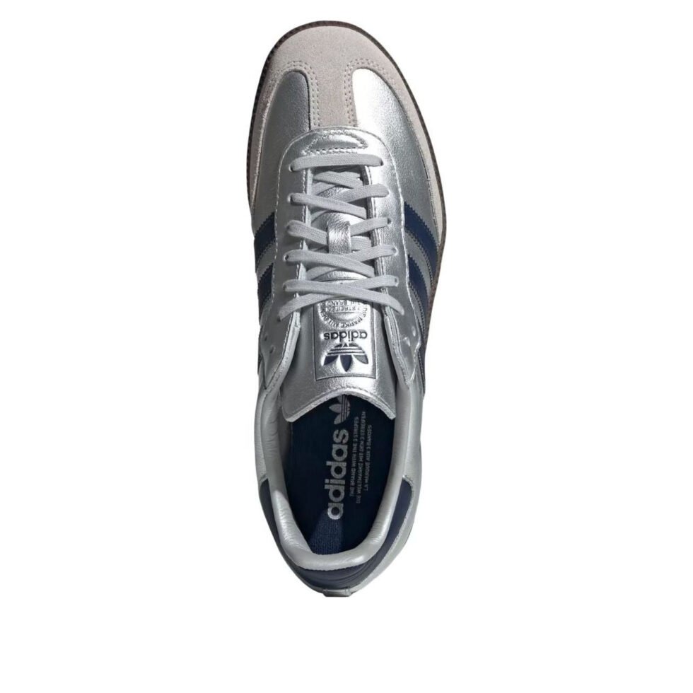 adidas Samba OG 'Matte Silver Night Indigo Gum' LA2685 - Image 2