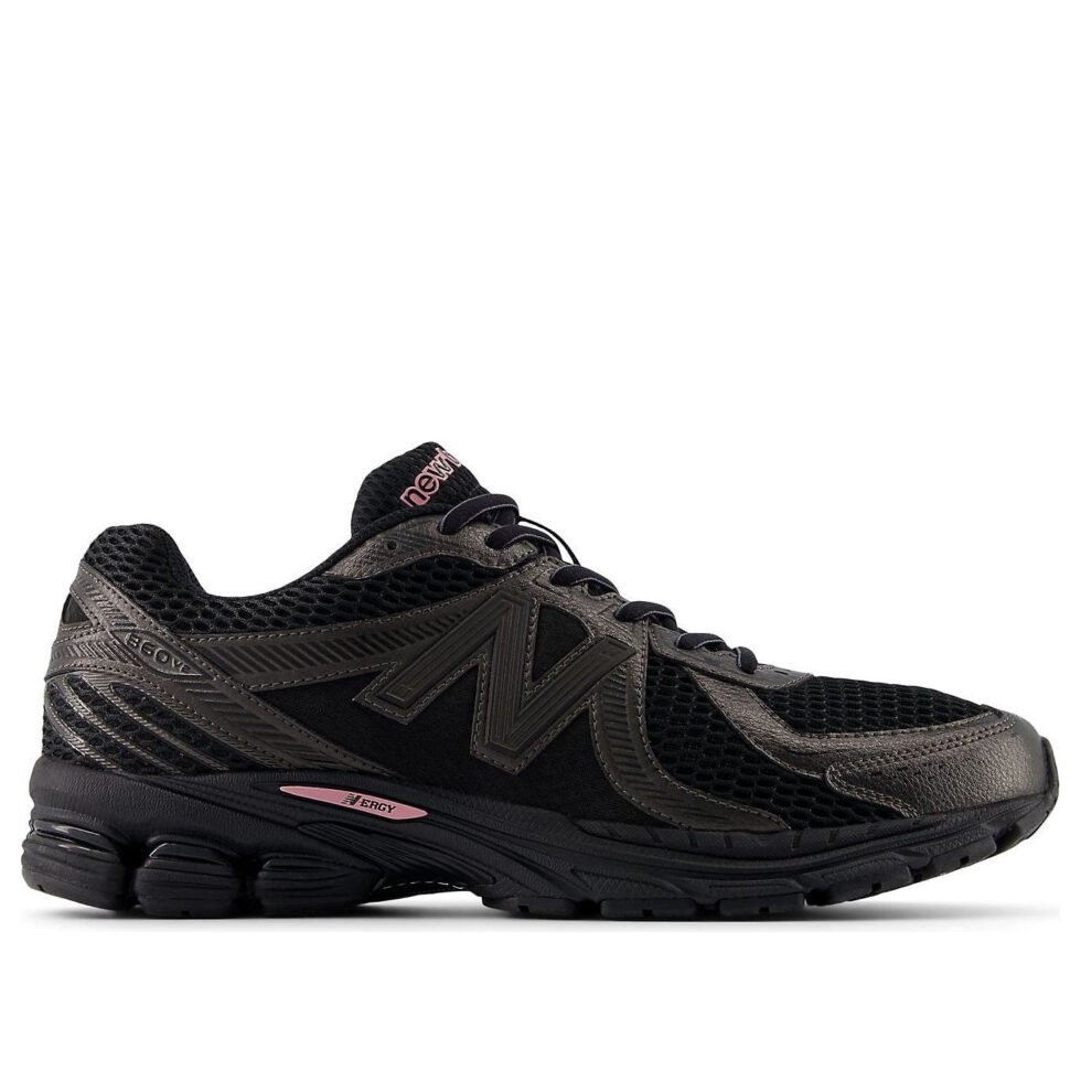 New Balance 860v2 'Black Metallic Pink Taffy' ML860PH2 - Image 2