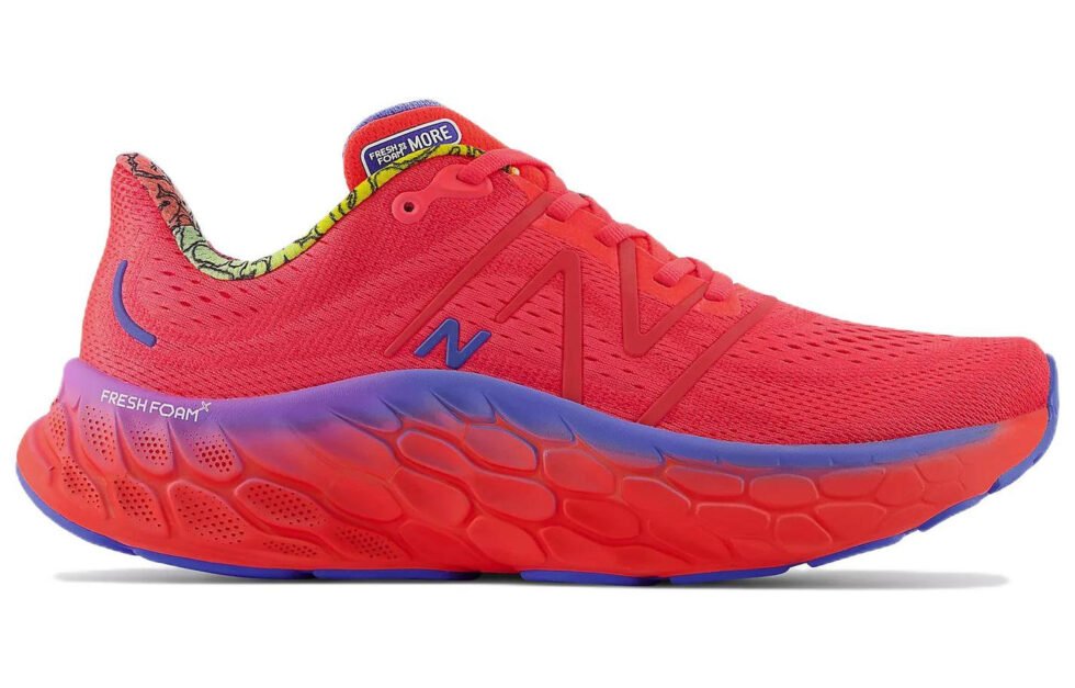 New Balance Fresh Foam X More v4 'Red Blue' MMORLR4 - Image 2