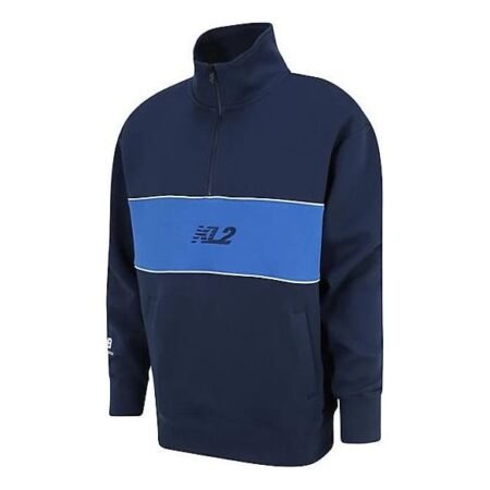 New Balance KawhiAsia Sizing 's Klawset 1/4 Zip Rugby Top 'Navy' MT23590-NNY