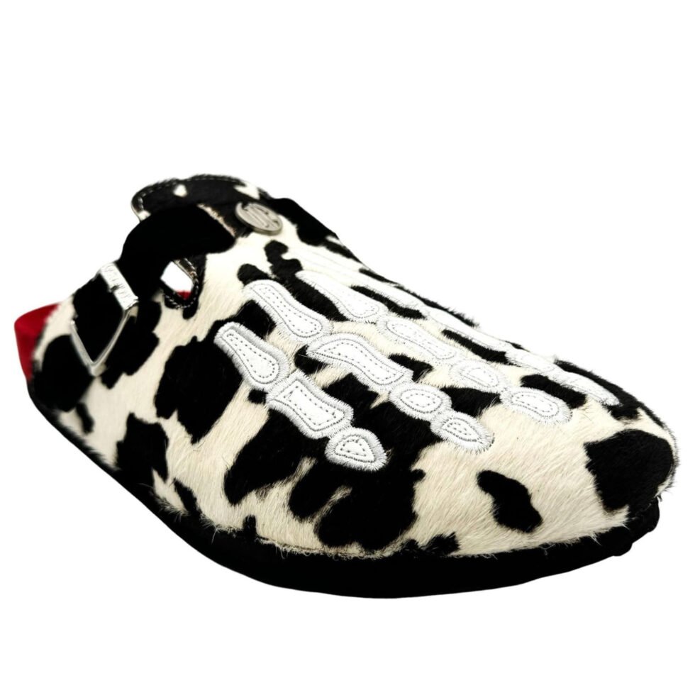 OMNEWYORK Octavious Marks Clog 'Black and White Cow' OMNY-BWC - Image 3