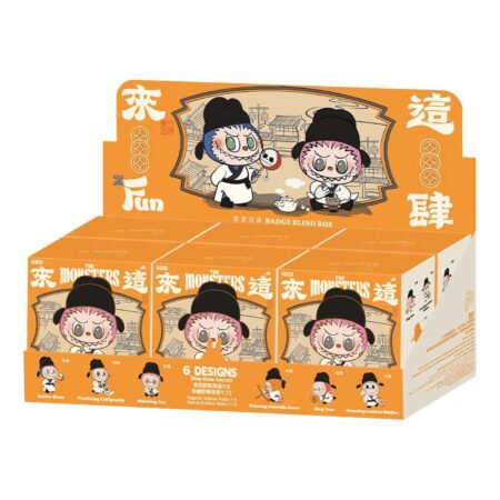 Pop Mart The Monsters Labubu Let's Have Fun Together Badge Sealed Case (6 Blind Boxes) PPMT-2408-0061-723841569