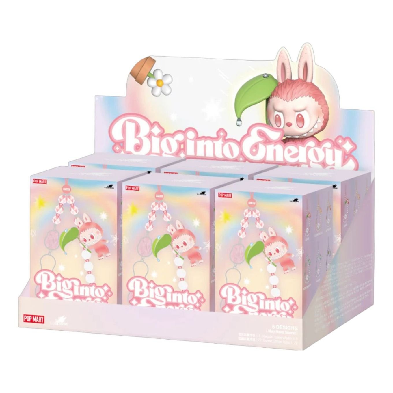 Pop Mart The Monsters Labubu Big into Energy Phone Charm Sealed Case (6 Blind Boxes) PPMT-2504-0040-844810846