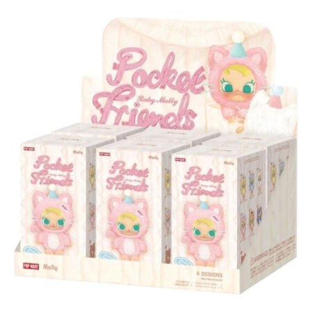 Pop Mart Baby Molly Pocket Friends Vinyl Plush Pendant Sealed Case (6 Blind Boxes) PPMT-2505-0030-865137518
