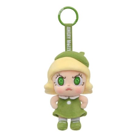 Pop Mart Angry Molly Angry Energy Series Plush Pedant 'Green Fire' PPMT-2602-0037-1070103036