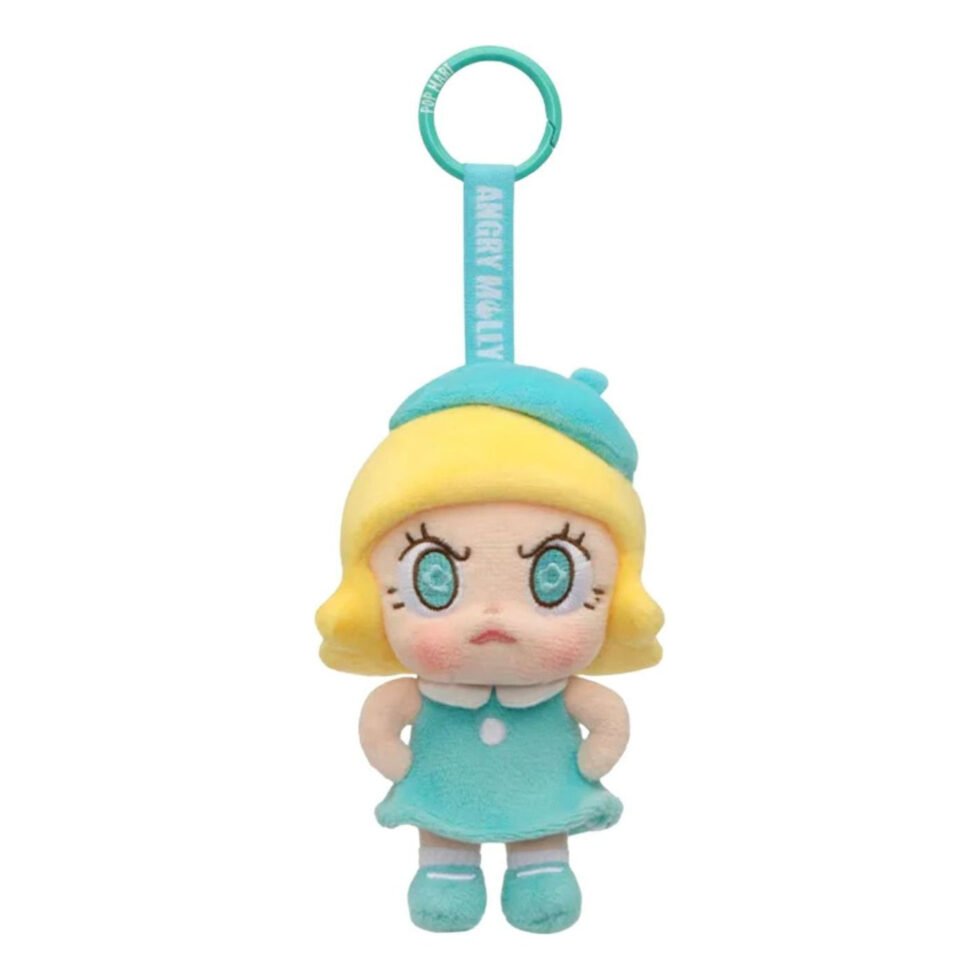 Pop Mart Angry Molly Angry Energy Series Plush Pedant 'Lake Blue Fire' PPMT-2602-0037-1070103038