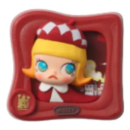 Pop Mart MOLLY Scenery Along the Way Series Fridge Magnet 'Red Roofed Cottage' PPMT-2603-0049-1090867141