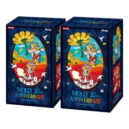 Pop Mart MOLLY 20th Anniversary Series 1/8 Action Figure Sealed Case (2 Blind Boxes) PPMT-2603-0059-1090663028
