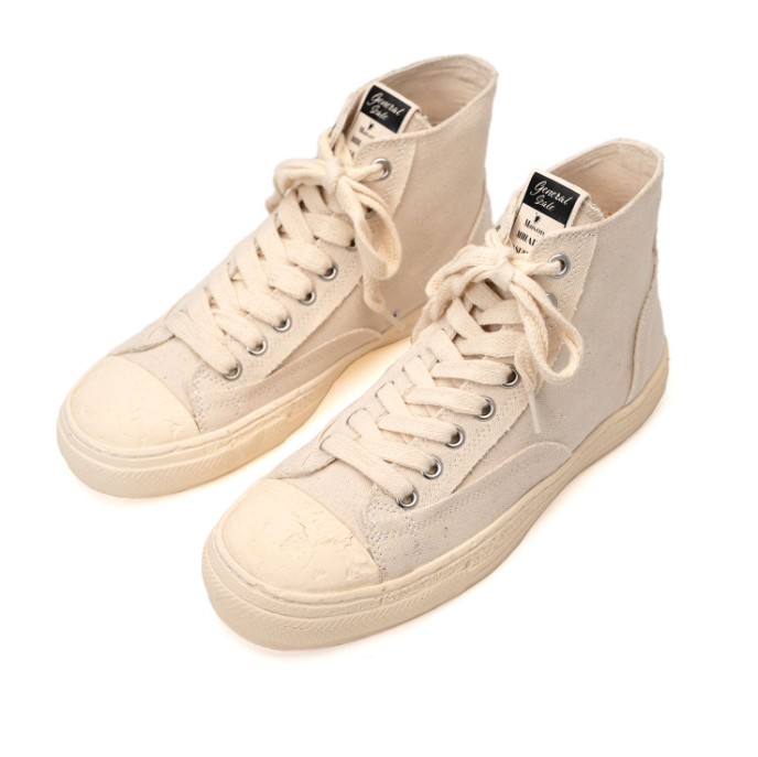 Maison MIHARA YASUHIRO PAST Sole Canvas High-top Sneaker 'White' S09FW204-WHT - Image 2