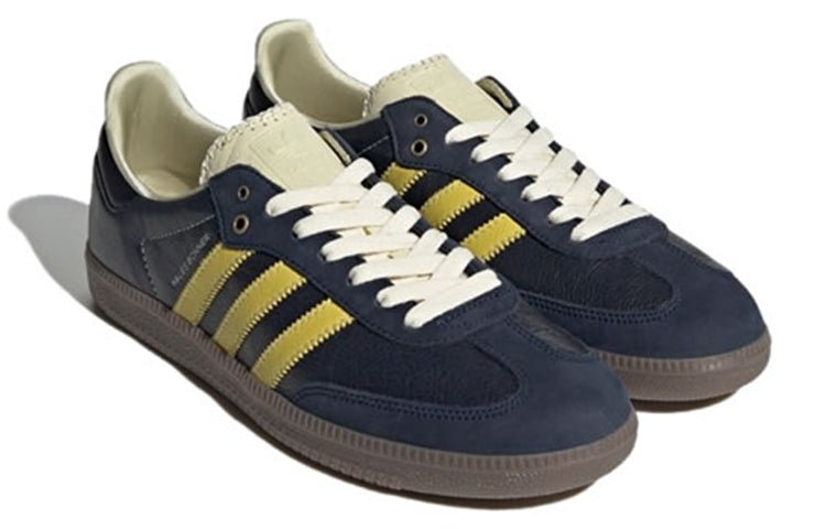 adidas x Wales Bonner Samba 'Collegiate Navy Yellow' S42595 - Image 4
