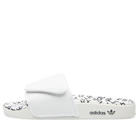 adidas x HYKE Adilette Slipper Asia Sizing 'White Black' S79342