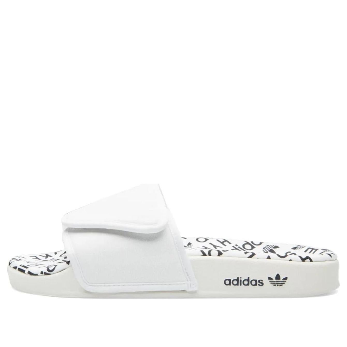 adidas x HYKE Adilette Slipper Asia Sizing 'White Black' S79342
