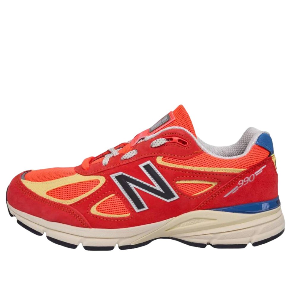 New Balance 990v4 Made in USA 'Urgent Red Maize Sea Stone' U99076B