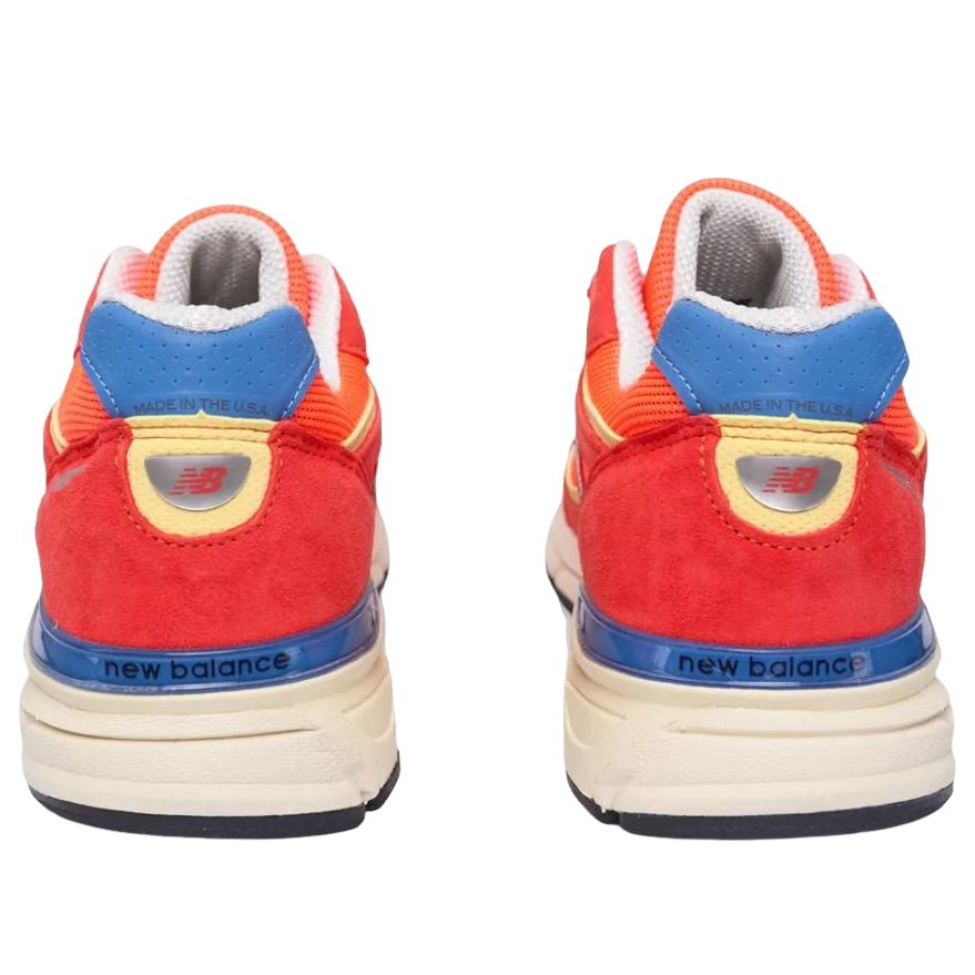 New Balance 990v4 Made in USA 'Urgent Red Maize Sea Stone' U99076B - Image 2